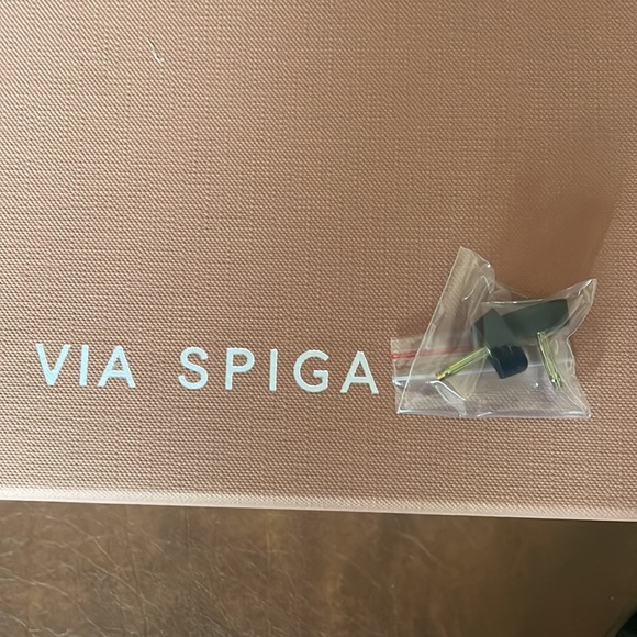 Via Spiga embellished satin d’Orsay pump, black 3.5”heel 9.5M 39.5 - Picture 9 of 12